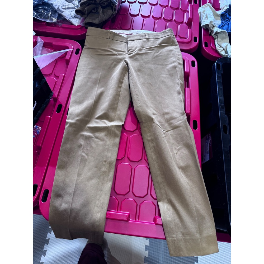 Banana Republic Sloan Fit Tan Khaki Dress Pants Womens Size 8 Slim Trousers